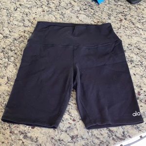 Alo black bike shorts
